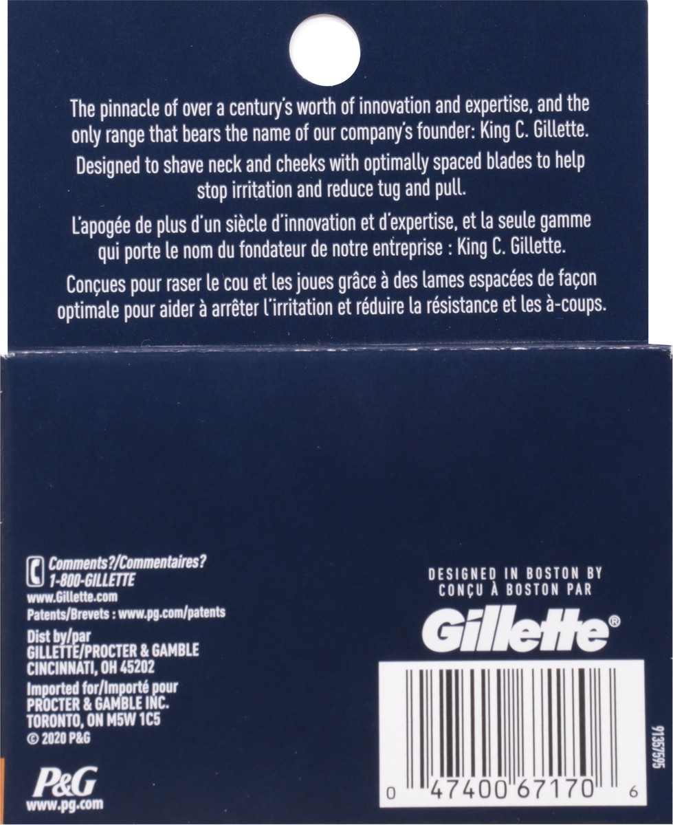 slide 4 of 9, King C Gillette Neck Razor Blades 4 ea, 4 ct