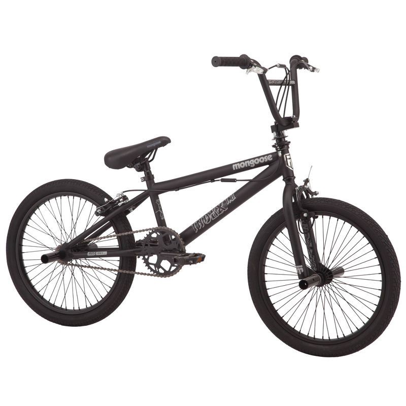 slide 3 of 7, Mongoose Index 1.0 20" Freestyle Bike - Black, 1 ct