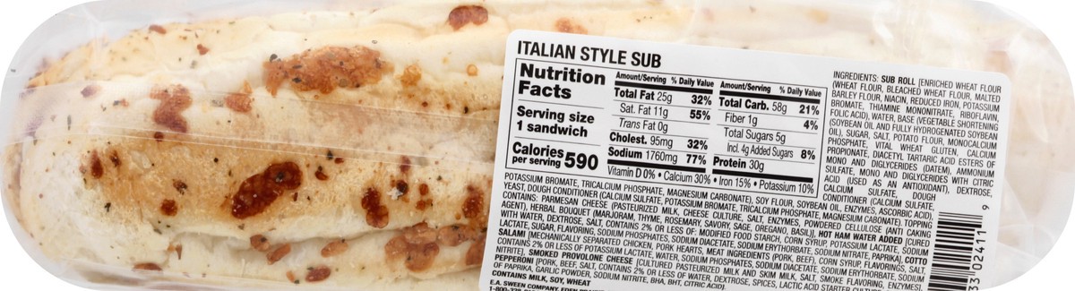 slide 3 of 10, Market Sandwich Artisan Style Italian Style Sub Sandwich 7.9 oz, 7.9 oz