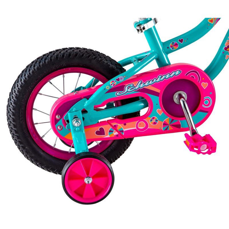 slide 7 of 7, Schwinn Duet 12" Kids' Bike - Teal Blue, 1 ct