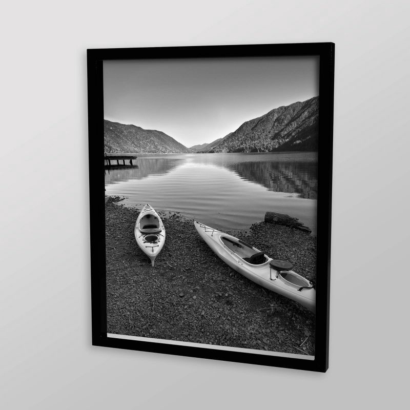 slide 2 of 5, 16" x 20" Poster Frame Black - Threshold™: Modern Style, MDF Material, Acrylic Glazing, Wall Mount, 1 ct