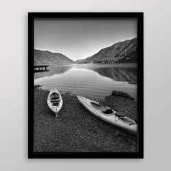 16" x 20" Poster Frame Black - Threshold™: Modern Style, MDF Material, Acrylic Glazing, Wall Mount
