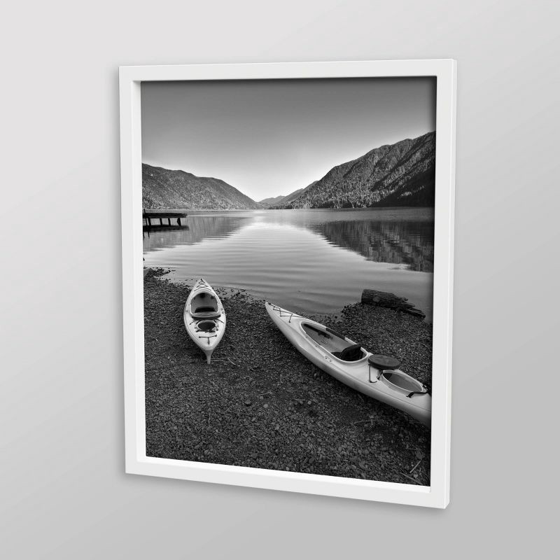 slide 2 of 5, 16" x 20" Poster Frame White - Threshold™: Modern MDF Wall Art Display, 1 ct