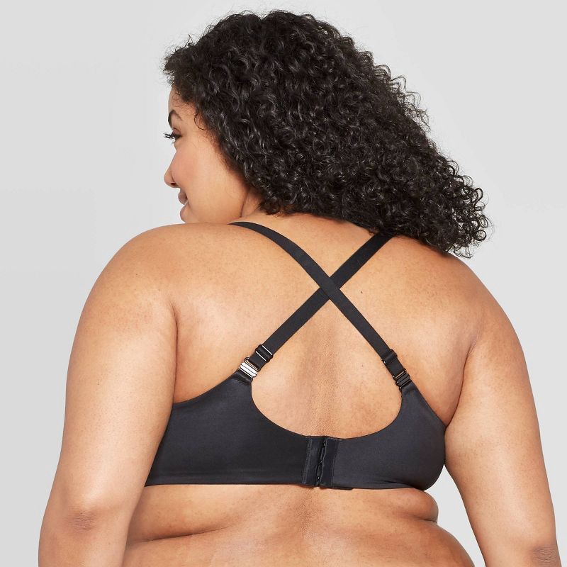 slide 4 of 4, Women's Nursing Full Coverage T-Shirt Bra - Auden™ Black 40DDD: Maternity, Adjustable Convertible Straps, 1 ct