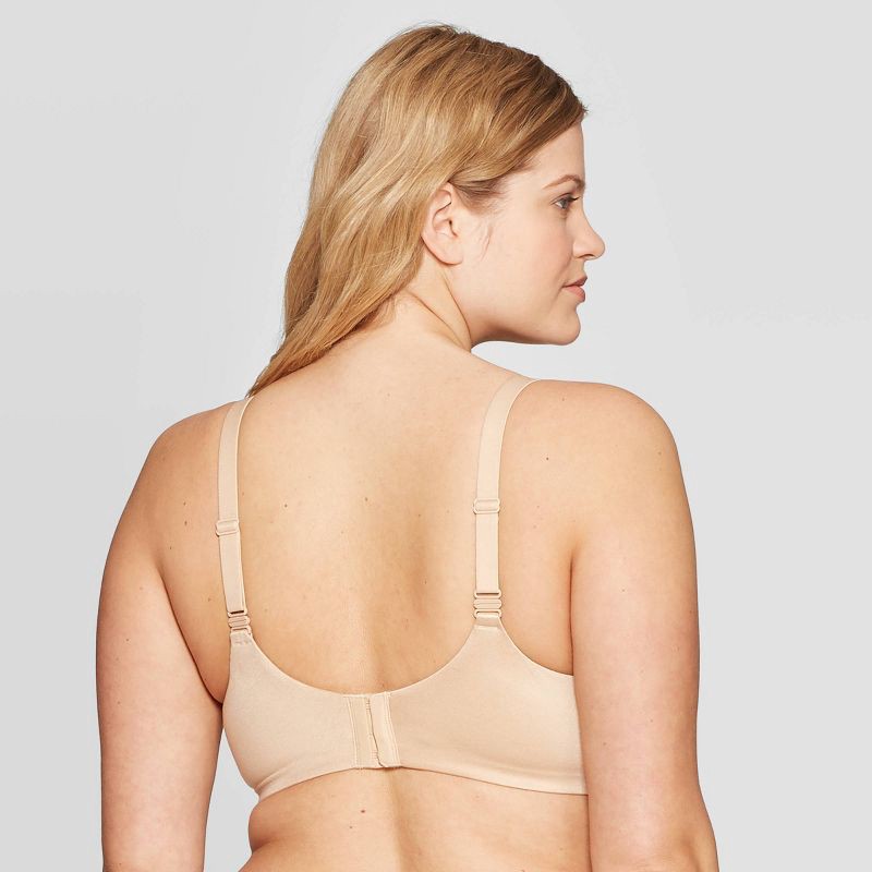 slide 2 of 5, Women's Nursing Full Coverage T-Shirt Bra - Auden™ Pearl Tan 40DDD: Adjustable Convertible Straps, 1 ct