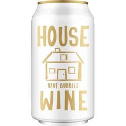 House Wine Brut Bubbles Sparkling White Wine - 355ml Can