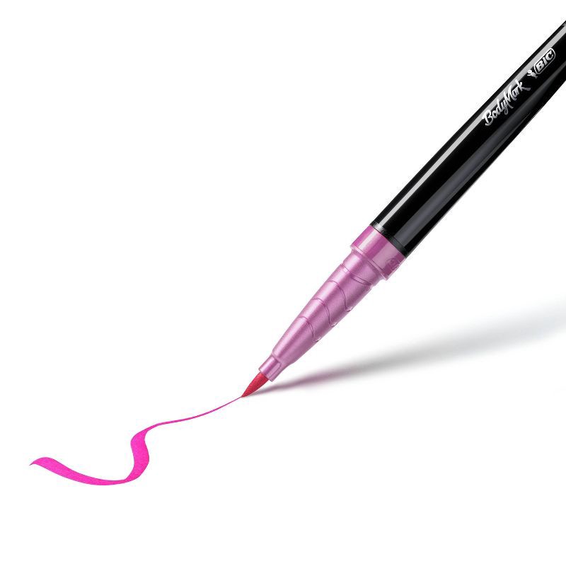 slide 6 of 9, BodyMark by BIC 8pk Collection Tattoo Marker: Fine Point, Washable, Multicolored Body Markers for Tattoos, Adult Use, 8 ct