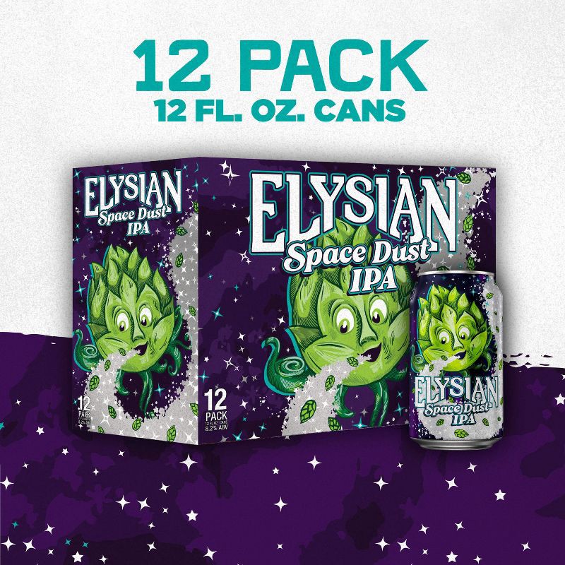 slide 10 of 10, Elysian Brewing Elysian Space Dust IPA Beer - 12pk/12 fl oz Cans, 12 ct; 12 fl oz