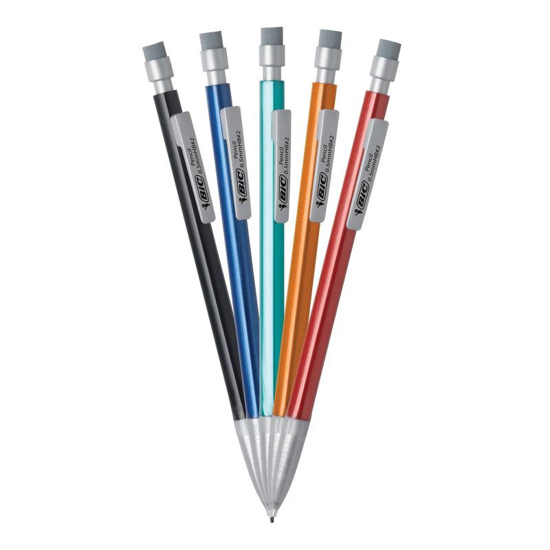 slide 3 of 8, 26pk #2 Mechanical Pencil Xtra Precision Black - BIC: 0.5mm Lead, Erasable, Plastic, Office Supplies, 26 ct