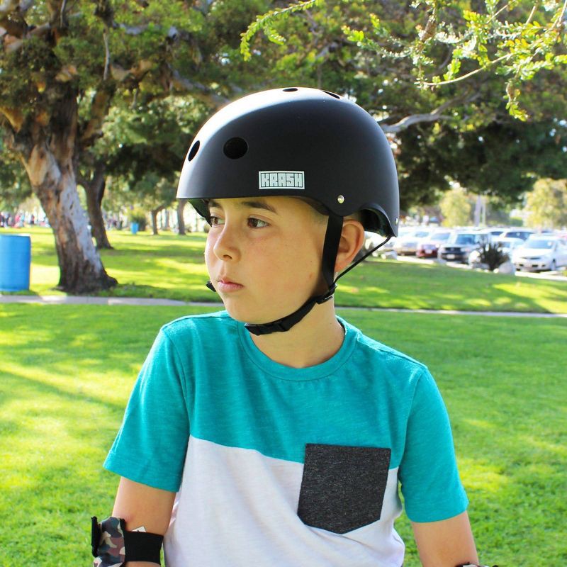 slide 9 of 9, Krash! Krash Bluetooth Speaker Youth Bike Helmet - Black, 1 ct