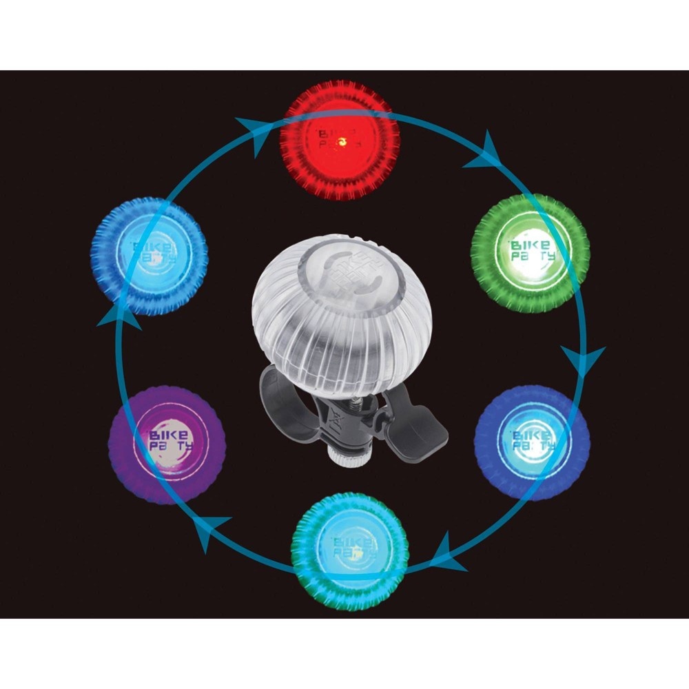 slide 7 of 8, Bell Sports Bike Party LED Disco Bike Bell, 1 ct