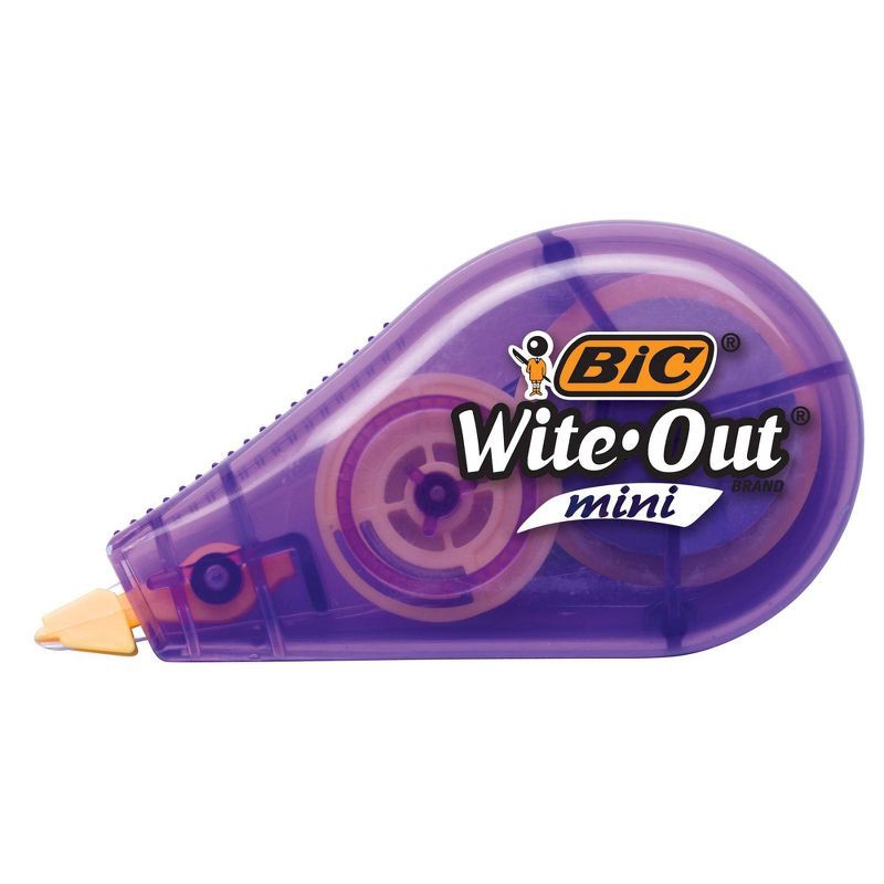 slide 4 of 6, 3pk Wite-Out Correction Tape Mini White - BIC, 3 ct