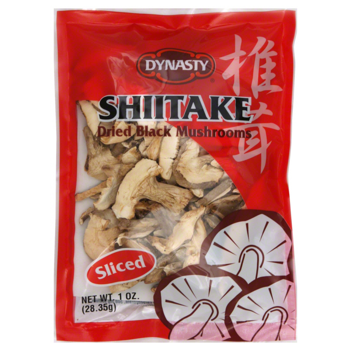 slide 1 of 1, Dynasty Shiitake Black Mushrooms Sliced, 1 oz