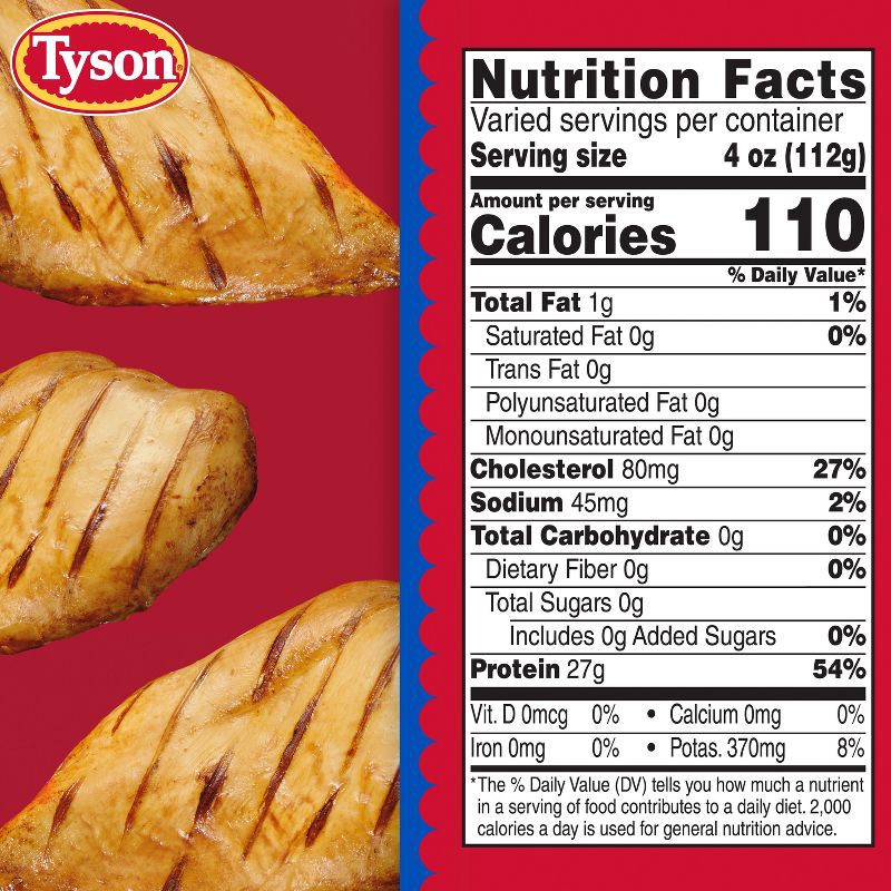 slide 7 of 8, Tyson Trimmed & Ready Boneless & Skinless Chicken Breast - 1-2-11lbs - price per lb, per lb