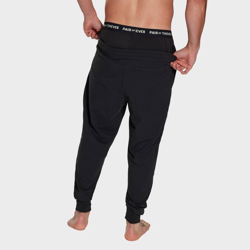slide 4 of 6, Pair of Thieves Men's Super Soft Boxer Shorts - Black S: Lightweight Jersey Fabric, Mid Rise, Moisture Wicking, 1 ct