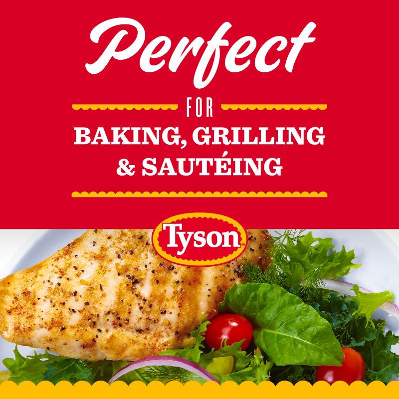slide 4 of 5, Tyson Trimmed & Ready Boneless & Skinless Thin Sliced Chicken Breasts - 0.76-1.988 lbs - price per lb, per lb