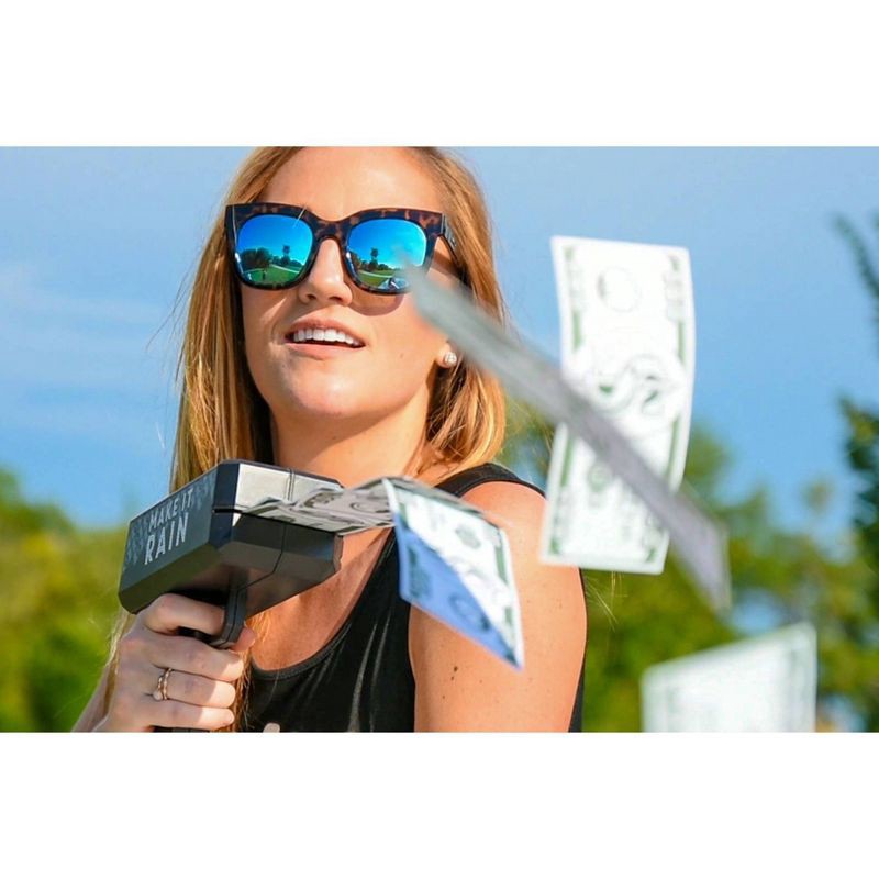 slide 6 of 9, Make It Rain Money Maker: NPW Multicolor Money Gun Shooter Toy, 101 Pieces, Ages 5+, 101 ct