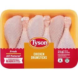 Tyson All Natural Chicken Drumsticks - 1.49-2.938 lbs - price per lb