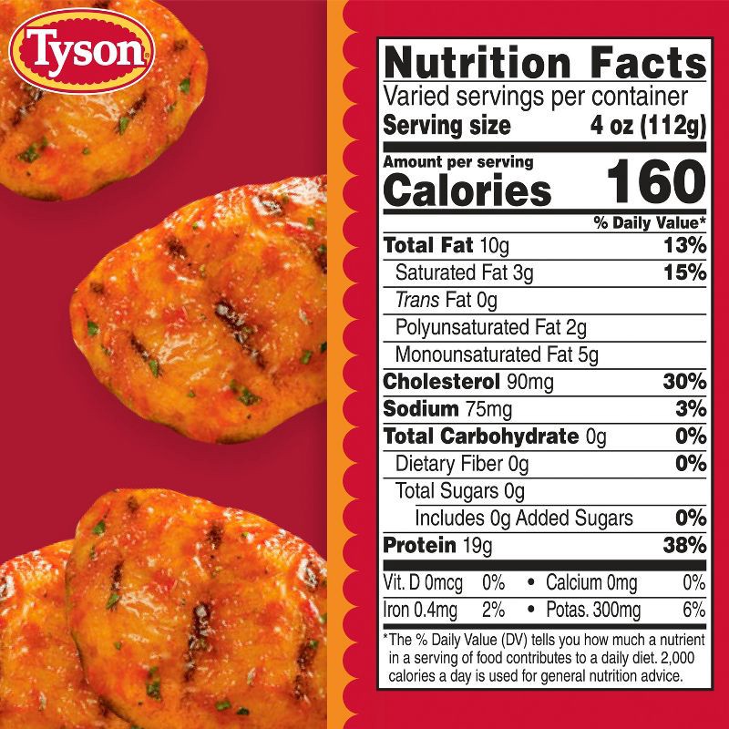 slide 7 of 7, Tyson All Natural Boneless & Skinless Chicken Thighs - 1.26-2.938 lbs - price per lb, per lb