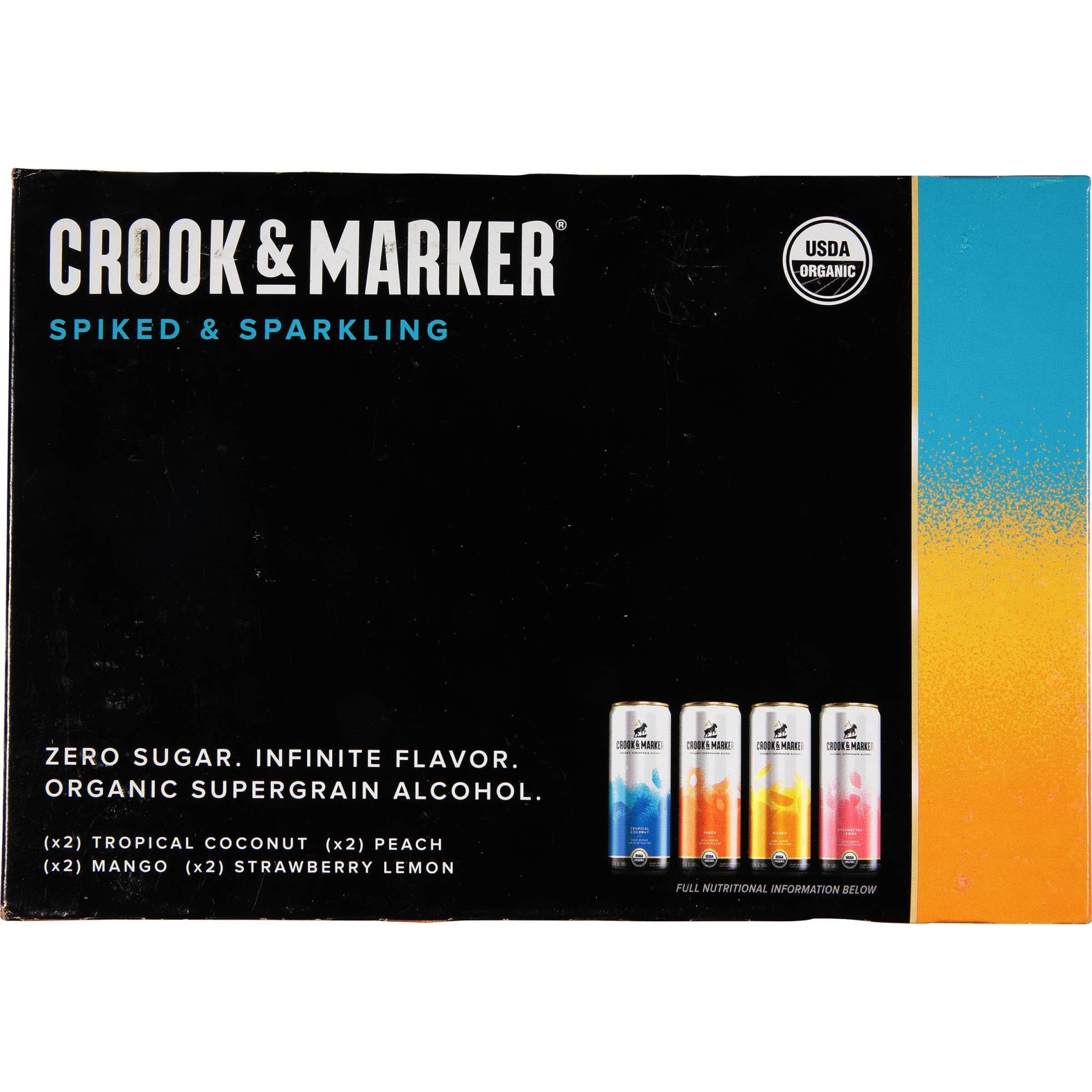 slide 1 of 2, Crook & Marker Spiked & Sparkling Blue Variety Pack - 8pk/11.5 fl oz Cans, 8 ct, 11.5 fl oz