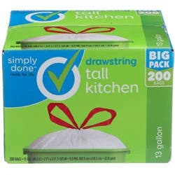Simply Done Drawstring Tall Kitchen Bags