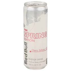 Red Bull Spring Edition Energy Drink, Cherry Sakura, 12 fl. oz. can, 114mg Caffeine, Taurine & B Vitamins