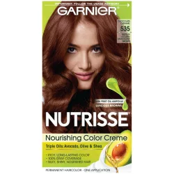 Garnier Nourishing Permanent Hair Color Creme - 535 Medium Golden Mahogany Brown