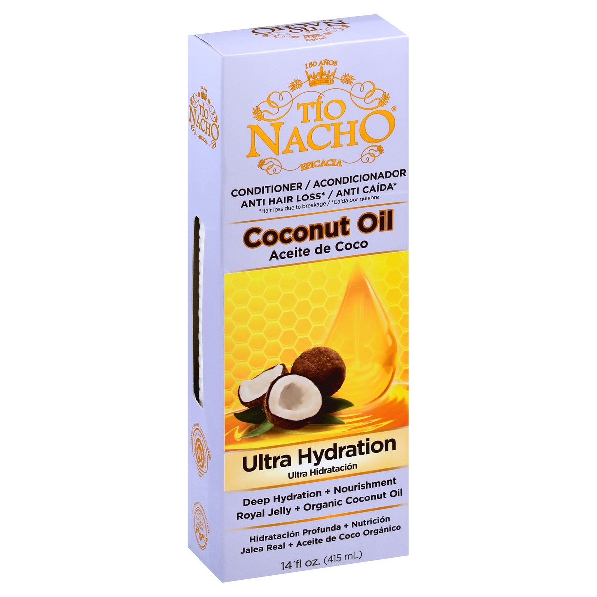 slide 2 of 9, Tio Nacho Eficacia Tio Nacho Coconut Oil Conditioner 14 Ounces, 14 oz