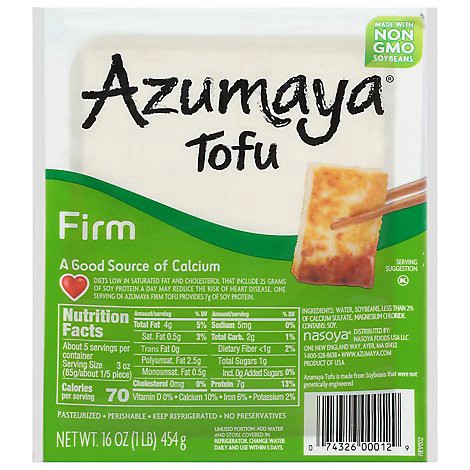slide 1 of 1, Azumaya Tofu Firm - 16 Oz, 16 oz