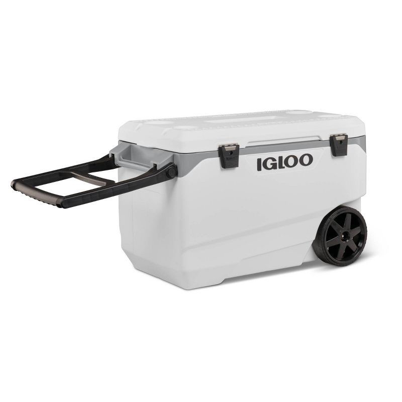 slide 8 of 14, Igloo Flip and Tow 90qt Roller Cooler - White, 90 qt