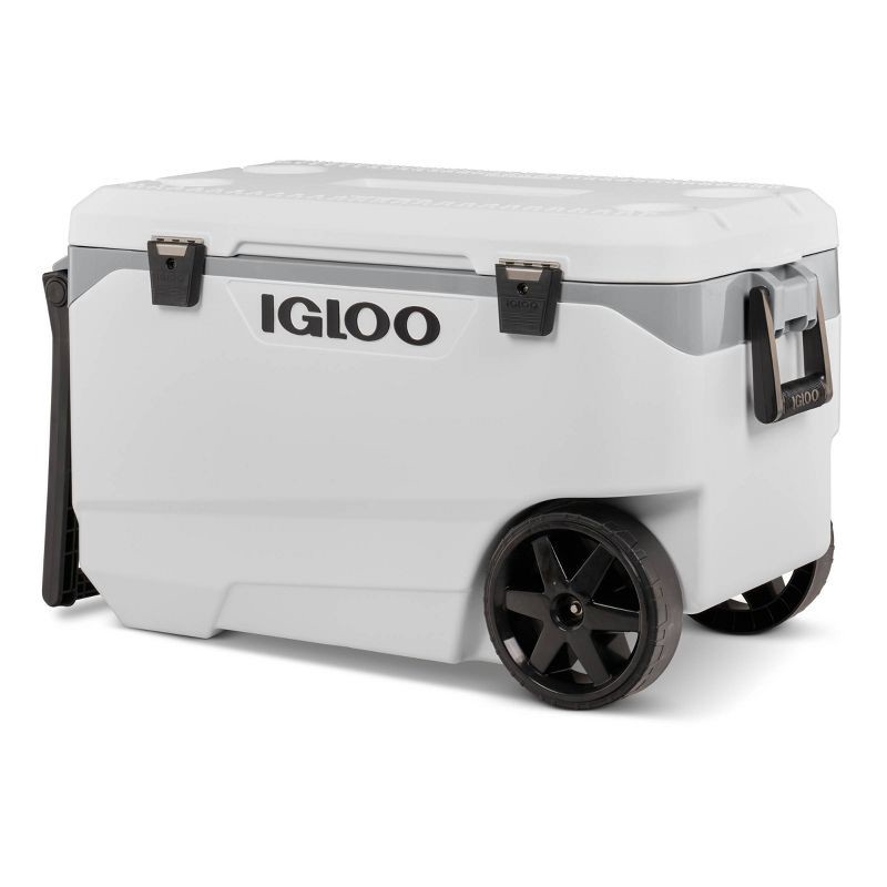 slide 5 of 14, Igloo Flip and Tow 90qt Roller Cooler - White, 90 qt