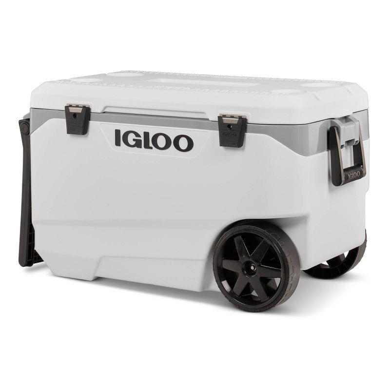 slide 11 of 14, Igloo Flip and Tow 90qt Roller Cooler - White, 90 qt