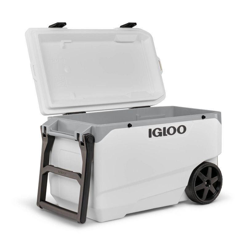 slide 11 of 14, Igloo Flip and Tow 90qt Roller Cooler - White, 90 qt