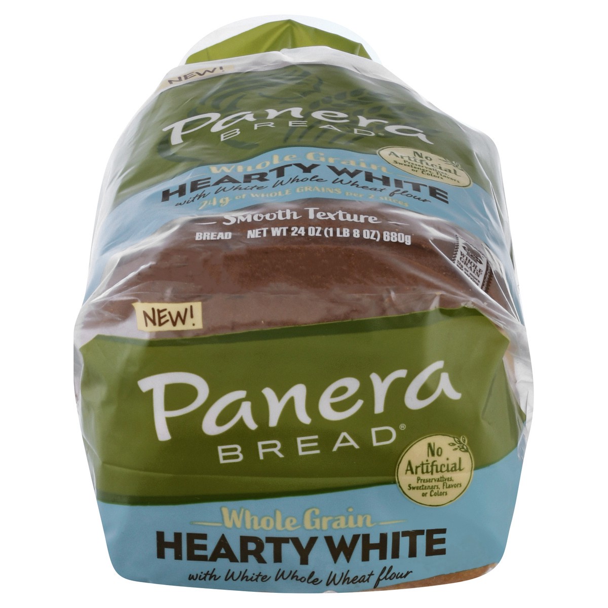 slide 1 of 12, Panera Bread Whole Grain Hearty White Sliced Bread, 24 oz