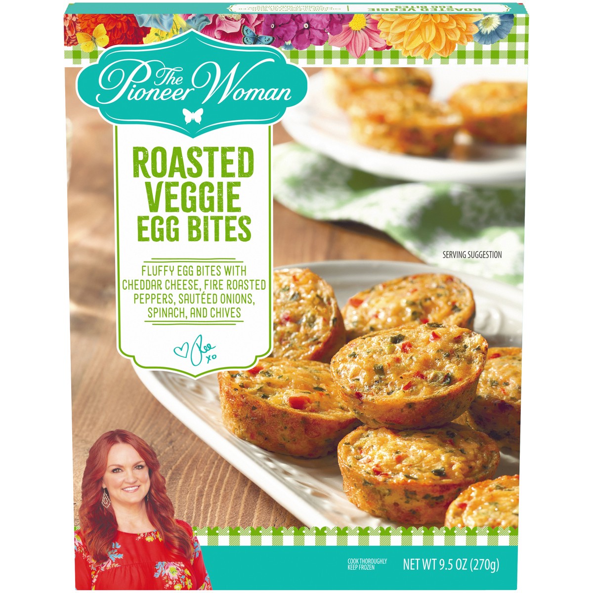 slide 1 of 10, The Pioneer Woman Roasted Veggie Egg Bites, 9 oz Box, 270 g