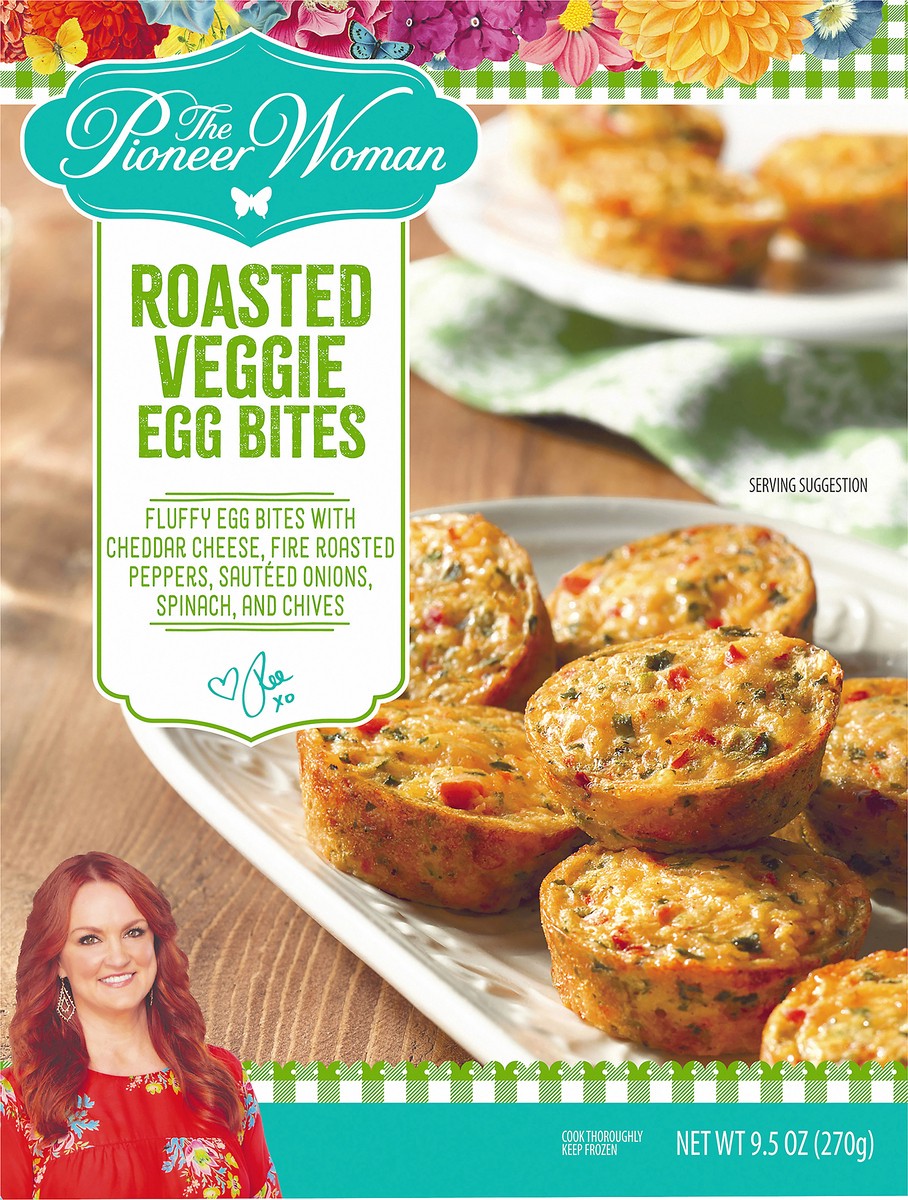 slide 9 of 10, The Pioneer Woman Roasted Veggie Egg Bites, 9 oz Box, 270 g