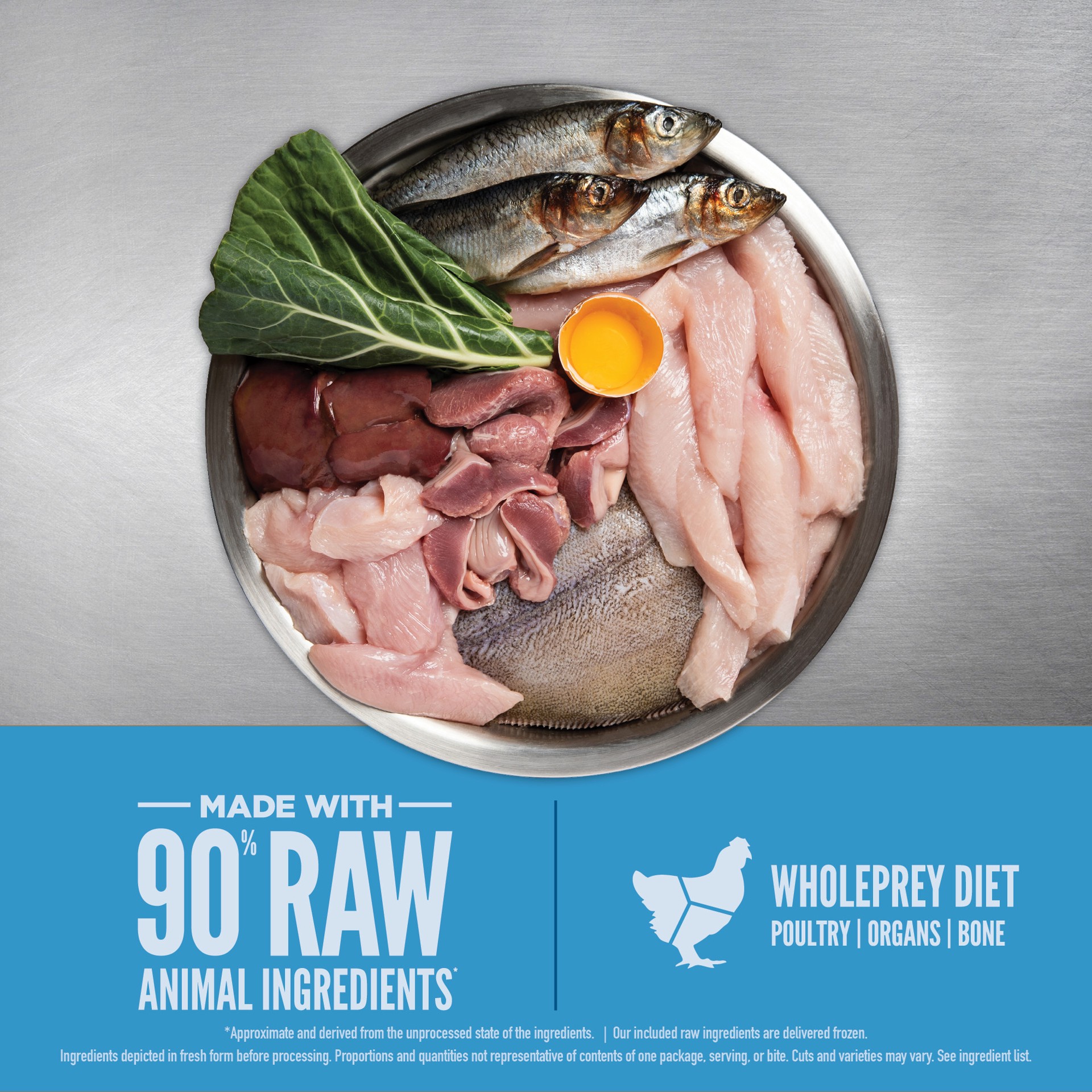 slide 2 of 3, ORIJEN ORIGINAL Freeze Dried Grain Free Dog Food and Topper WholePrey Ingredients, 6 oz., 6 oz