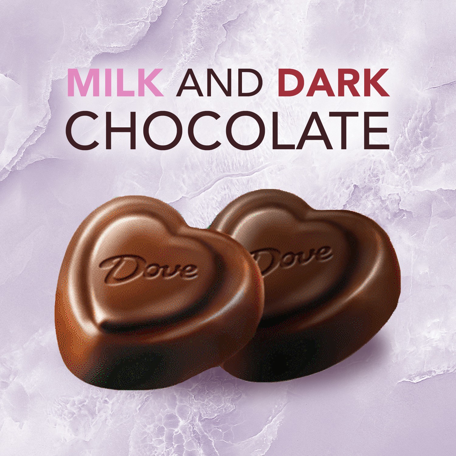 slide 7 of 8, DOVE Milk Chocolate and Dark Chocolate Hearts, Valentines Day Candy Assortment, 19.52 oz, 19.52 oz