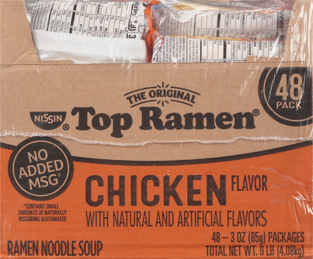 slide 6 of 14, Nissin Top Ramen Ramen Chicken Flavor Cup Noodles 48 - 3 oz Packages, 48 ct