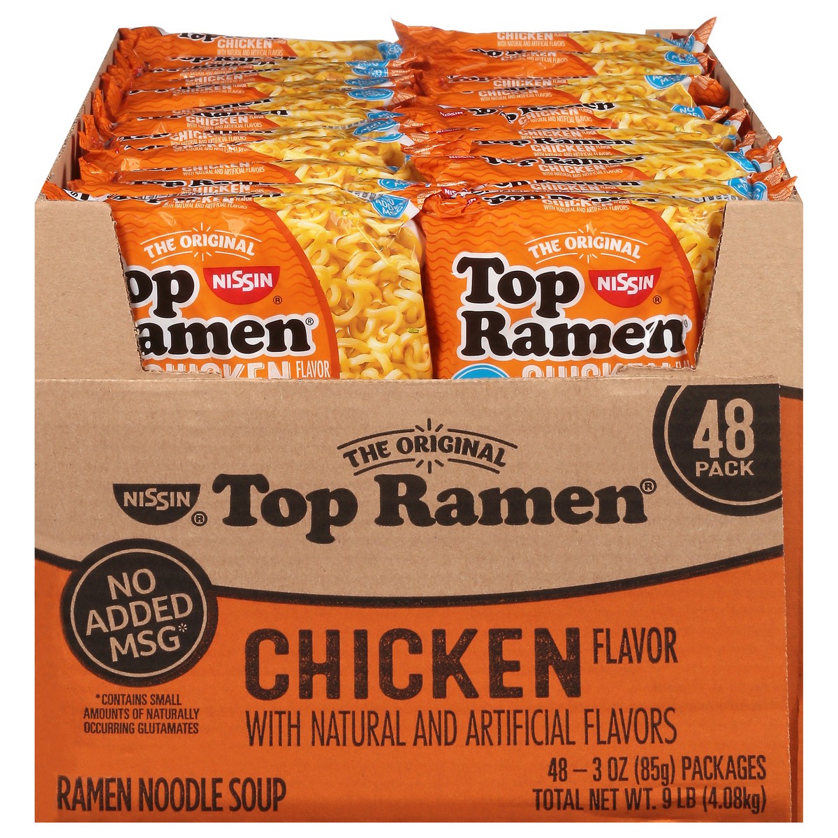 slide 1 of 14, Nissin Top Ramen Ramen Chicken Flavor Cup Noodles 48 - 3 oz Packages, 48 ct