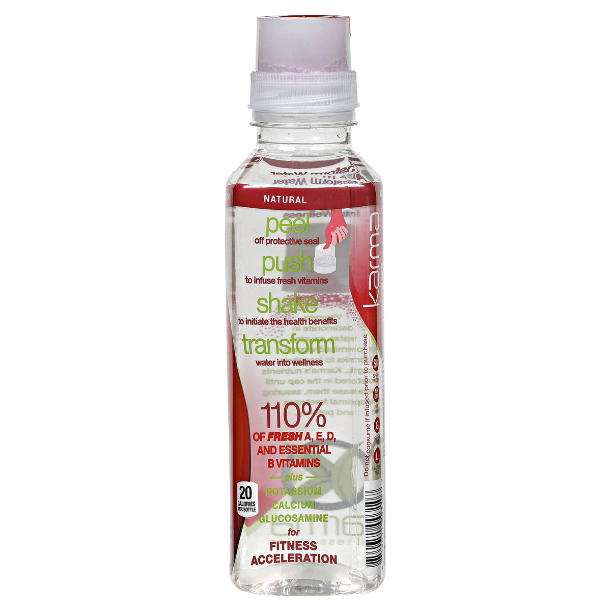 slide 3 of 5, Karma Wellness Water Raspberry Guava Jackfruit, 18 fl oz