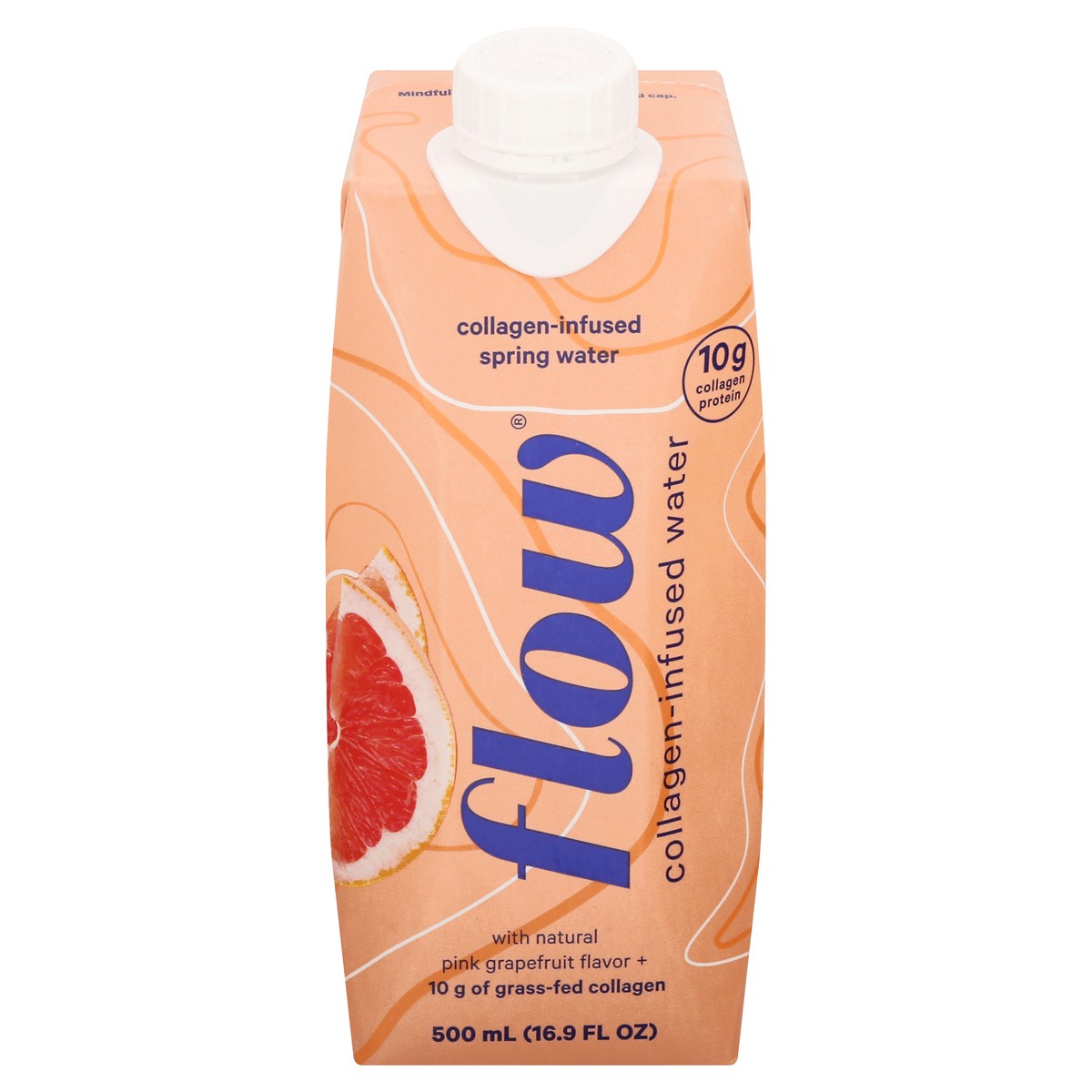 slide 1 of 13, Flow Collagen-Infused Pink Grapefruit Spring Water 16.9 oz, 16.9 fl oz