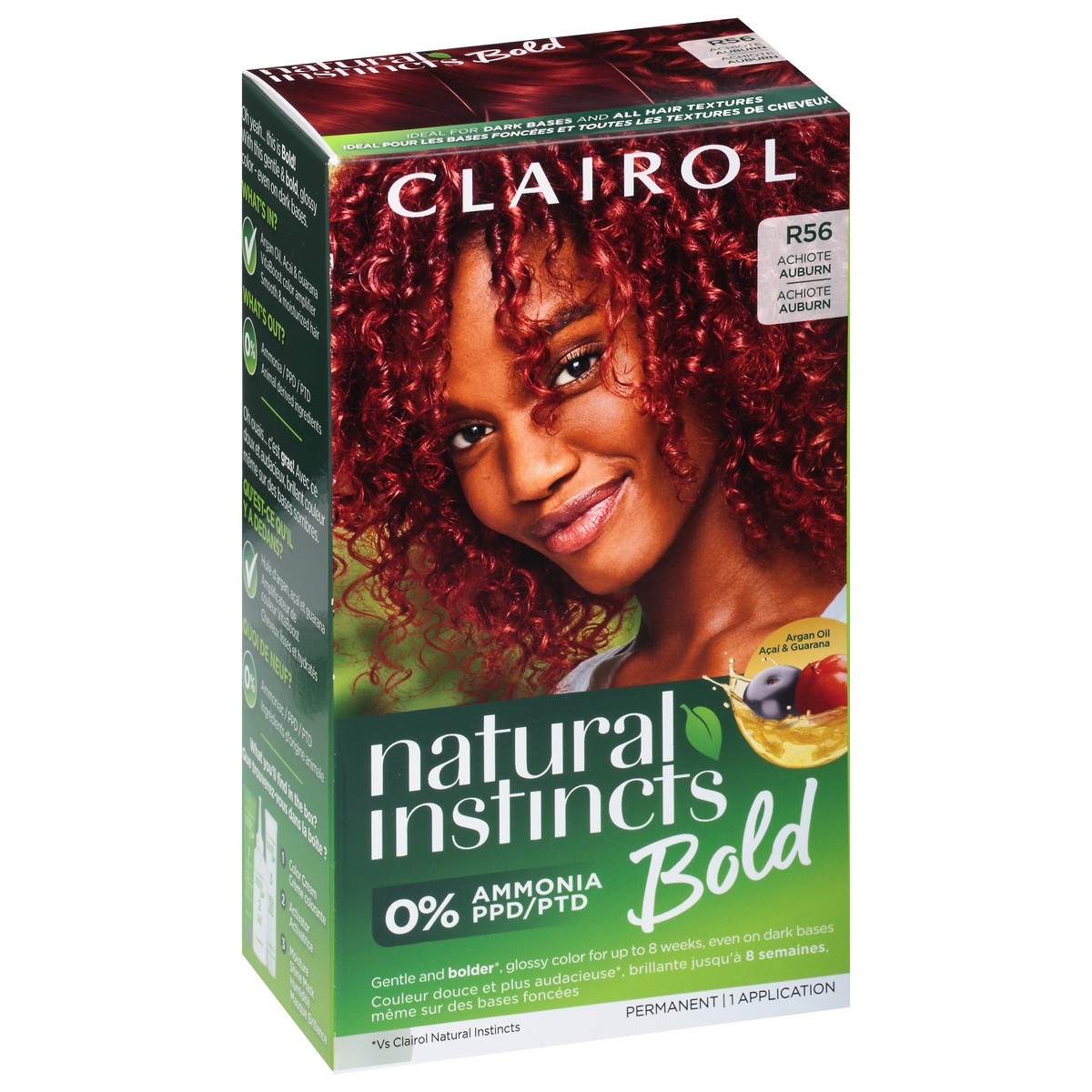 slide 7 of 9, Natural Instincts Clairol Natural Instincts Bold R56 Achiote Auburn Hair Dye, 1 ct