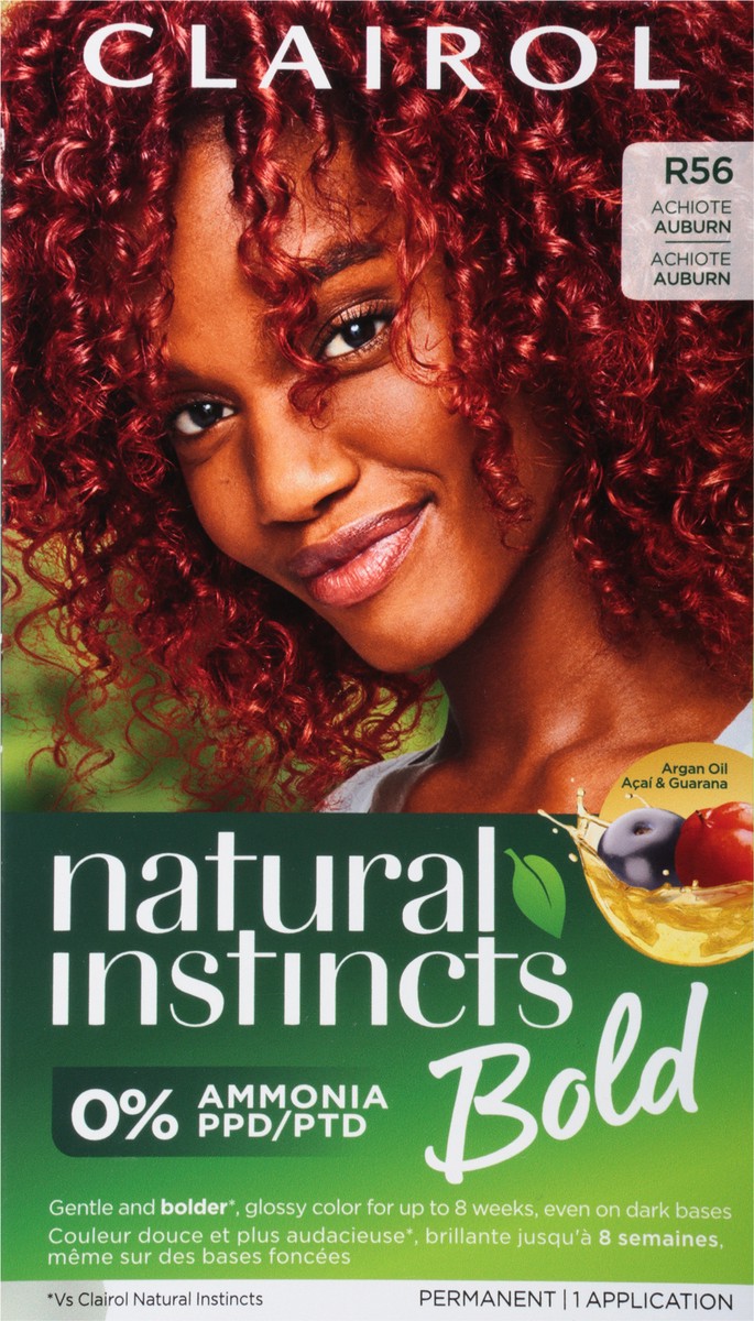 slide 8 of 9, Natural Instincts Clairol Natural Instincts Bold R56 Achiote Auburn Hair Dye, 1 ct