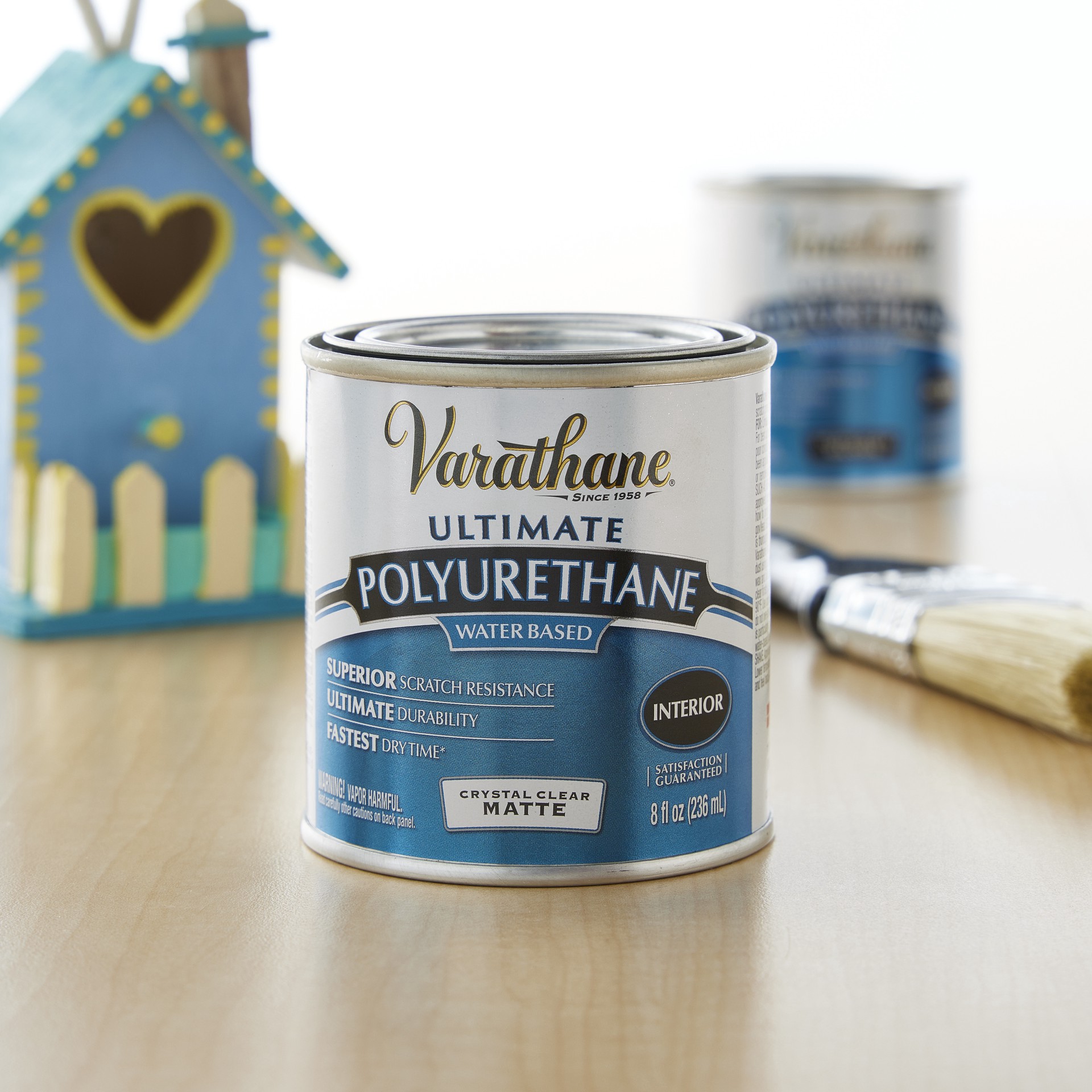 slide 2 of 2, Varathane Water Based Ultimate Polyurethane, Matte, 8 fl oz