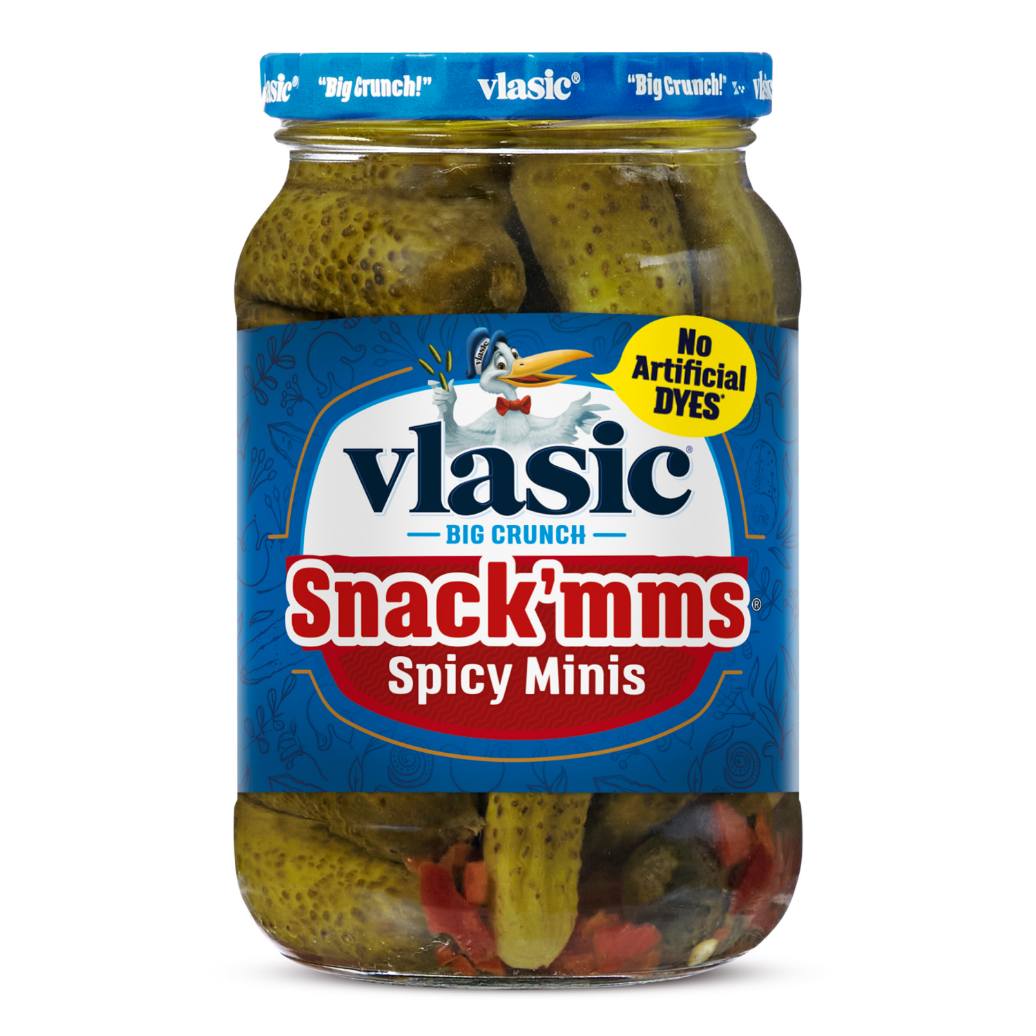 slide 1 of 7, Vlasic Snack'mms Spicy Minis Pickles - 16 fl oz, 16 fl oz