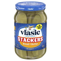Vlasic Stackers Bread and Butter Pickles, 16 fl. oz.