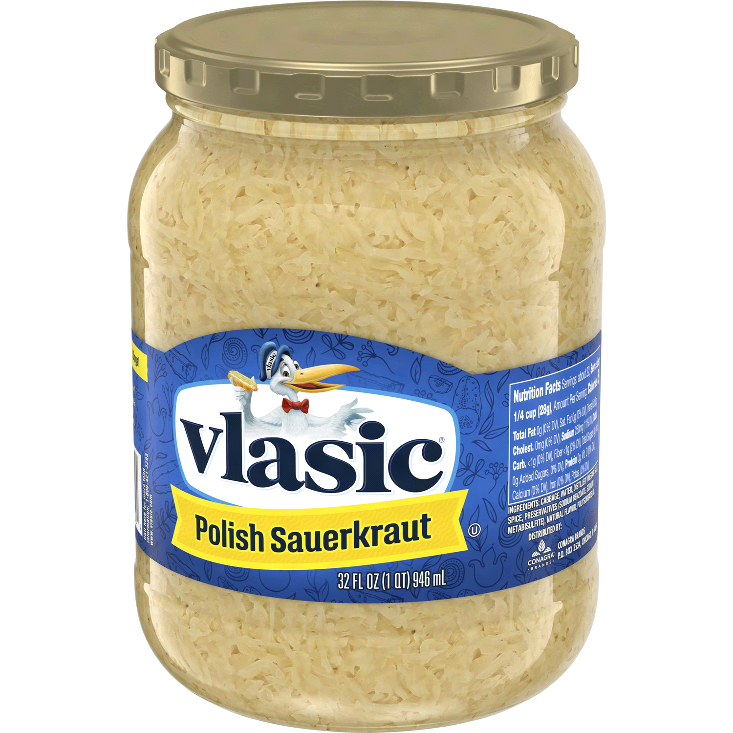 slide 2 of 2, Vlasic Polish Sauerkraut 32 fl oz, 32 fl oz