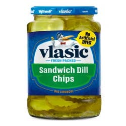 Vlasic Sandwich Dill Pickle Chips, Keto Friendly, 24 fl. oz.