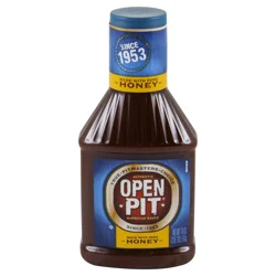 Open Pit Blue Label Honey Barbecue Sauce, Made With Pure Honey- 18 oz